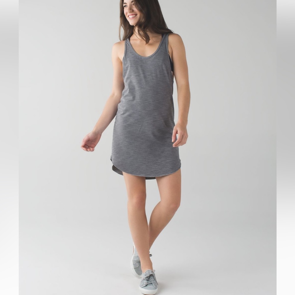 Lululemon Water: Salty Swim Dress Heathered Slate